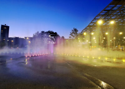 500 square meters water feature Praterstern, Vienna