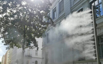 How fog cooling and irrigation technology improve the urban climate