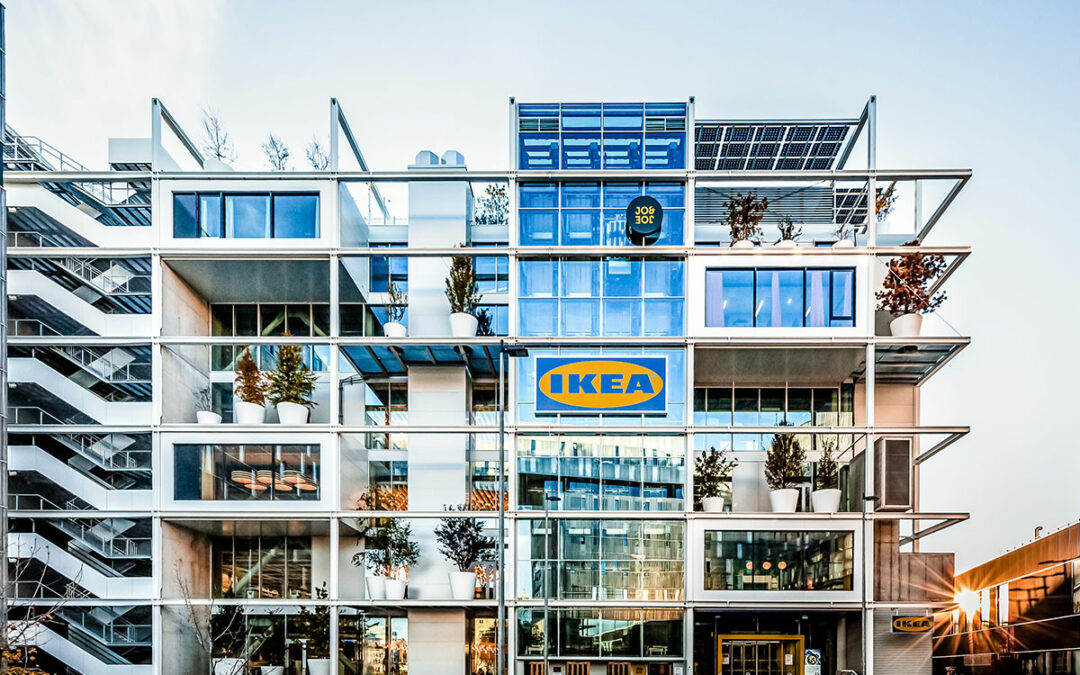 Raintime irrigation system facade & roof greening Ikea Vienna Westbahnhof