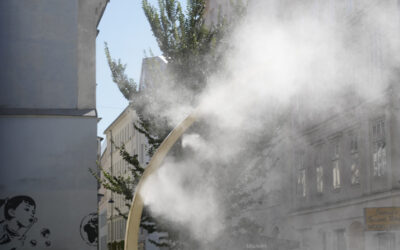 Cooling Cities with High-Pressure Mist Systems