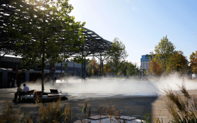 Prämierte Architektur am Praterstern – mit Wasserspiel von Raintime