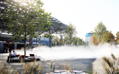 Prämierte Architektur am Praterstern – mit Wasserspiel von Raintime