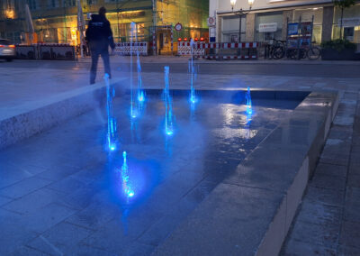 Raintime-Wasserpiel in Donauwörth für urbane Städtekühlung